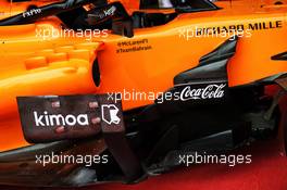 Coca Cola branding on the McLaren MCL33. 18.10.2018. Formula 1 World Championship, Rd 18, United States Grand Prix, Austin, Texas, USA, Preparation Day.