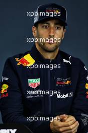 Daniel Ricciardo (AUS) Red Bull Racing in the FIA Press Conference. 18.10.2018. Formula 1 World Championship, Rd 18, United States Grand Prix, Austin, Texas, USA, Preparation Day.