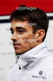 Charles Leclerc (MON) Sauber F1 Team. 18.10.2018. Formula 1 World Championship, Rd 18, United States Grand Prix, Austin, Texas, USA, Preparation Day.