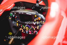 Ferrari SF71H steering wheel. 18.10.2018. Formula 1 World Championship, Rd 18, United States Grand Prix, Austin, Texas, USA, Preparation Day.