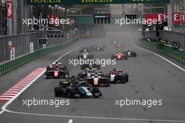 Race 1, Restart 28.04.2018. FIA Formula 2 Championship, Rd 2, Baku, Azerbaijan, Saturday.