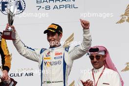 Race 2, 3rd place Sergio Sette Camara (BRA) Carlin 08.04.2018. FIA Formula 2 Championship, Rd 1, Sakhir, Bahrain, Sunday.