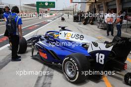 Free Practice 1, Sergio Sette Camara (BRA) Carlin 06.04.2018. FIA Formula 2 Championship, Rd 1, Sakhir, Bahrain, Friday.