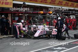 Race 1, Pit stop, Nirei Fukuzumi (JAP) BWT Arden 12.05.2018. FIA Formula 2 Championship, Rd 3, Barcelona, Spain, Saturday.