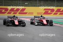 Race 2, George Russell (GBR) ART Grand Prix and Antonio Fuoco (ITA) Charouz Racing System 13.05.2018. FIA Formula 2 Championship, Rd 3, Barcelona, Spain, Sunday.