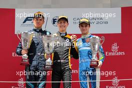 Race 2, 1st place Jack Aitken (GBR) ART Grand Prix, 2nd place Alexander Albon (THA) DAMS and 3rd place Lando Norris (GBR) Carlin 13.05.2018. FIA Formula 2 Championship, Rd 3, Barcelona, Spain, Sunday.