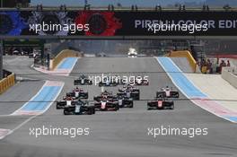 Race 2, Start of the race 24.06.2018. FIA Formula 2 Championship, Rd 5, Paul Ricard, France, Sunday.