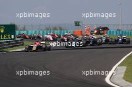 Race 2, Start of the race 29.07.2018. FIA Formula 2 Championship, Rd 8, Budapest, Hungary, Sunday.
