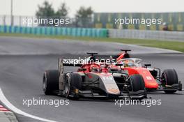 Race 1, Nirei Fukuzumi (JAP) BWT Arden and Roberto Merhi (ESP) MP Motorsport 28.07.2018. FIA Formula 2 Championship, Rd 8, Budapest, Hungary, Saturday.