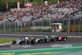 Race 1,  Sergio Sette Camara (BRA) Carlin, Nicolas Latifi (CAN) DAMS and Antonio Fuoco (ITA) Charouz Racing System 28.07.2018. FIA Formula 2 Championship, Rd 8, Budapest, Hungary, Saturday.