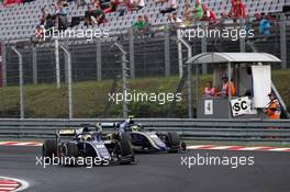 Race 1,  Sergio Sette Camara (BRA) Carlin and Nicolas Latifi (CAN) DAMS 28.07.2018. FIA Formula 2 Championship, Rd 8, Budapest, Hungary, Saturday.