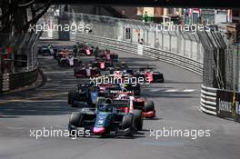 Race 1, Start of the race 25.05.2018. FIA Formula 2 Championship, Rd 4, Monte Carlo, Monaco, Friday.
