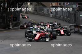 Race 2, Start of the race 26.05.2018. FIA Formula 2 Championship, Rd 4, Monte Carlo, Monaco, Saturday.