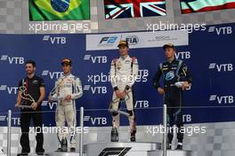 Race 2, 1st place George Russell (GBR) ART Grand Prix, 2nd place Sergio Sette Camara (BRA) Carlin and 3rd place Alexander Albon (THA) DAMS 30.09.2018. FIA Formula 2 Championship, Rd 11, Sochi, Russia, Sunday.