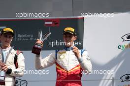 Race 2, 3rd place Leonardo Pulcini (ITA) Campos Racing 01.07.2018. GP3 Series, Rd 3, Spielberg, Austria, Austria, Sunday.