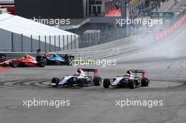 Race 2, Ryan Tveter (USA) Trident and Giuliano Alesi (FRA) Trident 01.07.2018. GP3 Series, Rd 3, Spielberg, Austria, Austria, Sunday.