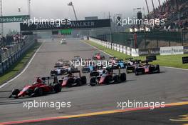 Race 2, Start of the race 26.08.2018. GP3 Series, Rd 6, Spa-Francorchamps, Belgium, Sunday.