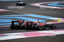 Race 1, Callum Ilott (GBR) ART Grand Prix and Jake Hughes (GBR) ART Grand Prix 23.06.2018. GP3 Series, Rd 2, Paul Ricard, France, Saturday.