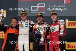 Race 1, 1st place Dorian Boccolacci (FRA) MP Motorsport, 2nd place Anthoine Hubert (FRA) ART Grand Prix and 3rd place Nikita Mazepin (RUS) ART Grand Prix 23.06.2018. GP3 Series, Rd 2, Paul Ricard, France, Saturday.