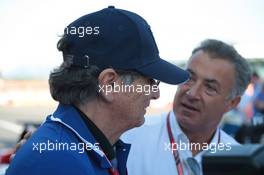 Nelson Piquet and Jean Alesi 08.07.2018. GP3 Series, Rd 4, Silverstone, England, Sunday.