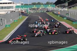 Race 1, Start of the race 28.07.2018. GP3 Series, Rd 5, Budapest, Hungary, Saturday.
