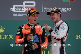 Race 2, 1st place Dorian Boccolacci (FRA) MP Motorsport and 3rd place Anthoine Hubert (FRA) ART Grand Prix 29.07.2018. GP3 Series, Rd 5, Budapest, Hungary, Sunday.