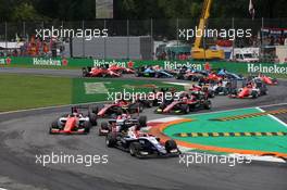 Race 2, Start of the race 02.09.2018. GP3 Series, Rd 7, Monza, Italy, Sunday.