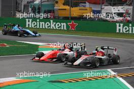 Race 2, Simo Laaksonen (FIN) Campos Racing and Richard Verschoor (NDL) MP Motorsport 02.09.2018. GP3 Series, Rd 7, Monza, Italy, Sunday.