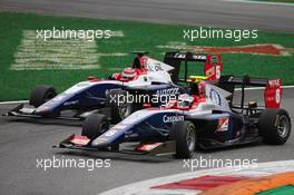 Race 2, Giuliano Alesi (FRA) Trident and Pedro Piquet (BRA) Trident 02.09.2018. GP3 Series, Rd 7, Monza, Italy, Sunday.