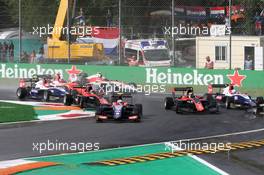 Race 1, Start of the race 01.09.2018. GP3 Series, Rd 7, Monza, Italy, Saturday.