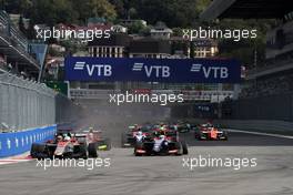 Race 1, Start of the race 29.09.2018. GP3 Series, Rd 8, Sochi, Russia, Saturday.
