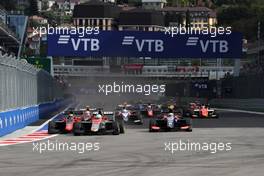 Race 1, Start of the race 29.09.2018. GP3 Series, Rd 8, Sochi, Russia, Saturday.
