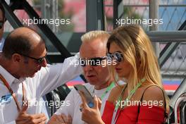 Race 1, (L-R) Bruno Michel, CEO FIA F2 and Dmitry Mazepin, father of Nikita Mazepin (RUS) ART Grand Prix 29.09.2018. GP3 Series, Rd 8, Sochi, Russia, Saturday.