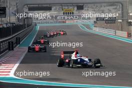 Race 2, Ryan Tveter (USA) Trident 25.11.2018. GP3 Series, Rd 9, Yas Marina Circuit, Abu Dhabi, UAE, Sunday.