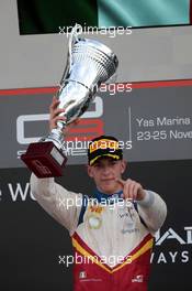 Race 1, Leonardo Pulcini (ITA) Campos Racing race winner 24.11.2018. GP3 Series, Rd 9, Yas Marina Circuit, Abu Dhabi, UAE, Saturday.