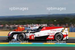 Sebastien Buemi (SUI) / Kazuki Nakajima (JPN) / Fernando Alonso (ESP) #08 Toyota Gazoo Racing Toyota TS050 Hybrid. 13.06.2018. FIA World Endurance Championship, Le Mans 24 Hours, Practice, Le Mans, France. Wednesday.