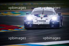 Richard Lietz (AUT) / Gianmaria Bruni (ITA) / Frederic Makowiecki (FRA) #91 Porsche GT Team, Porsche 911 RSR. 14.06.2018. FIA World Endurance Championship, Le Mans 24 Hours, Qualifying, Le Mans, France. Thursday.