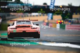 Michael Christensen (DEN) / Kevin Estre (FRA) / Laurens Valthoor (BEL) #92 Porsche GT Team, Porsche 911 RSR. 14.06.2018. FIA World Endurance Championship, Le Mans 24 Hours, Qualifying, Le Mans, France. Thursday.