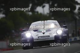 Richard Lietz (AUT) / Gianmaria Bruni (ITA) / Frederic Makowiecki (FRA) #91 Porsche GT Team, Porsche 911 RSR. 16-17.06.2018. FIA World Endurance Championship, Le Mans 24 Hours, Race, Le Mans, France.