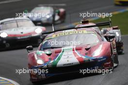 James Calado (GBR) / Alessandro Pier Guidi (ITA) / Daniel Serra (BRA) #51 AF Corse Ferrari 488 GTE EVO. 16-17.06.2018. FIA World Endurance Championship, Le Mans 24 Hours, Race, Le Mans, France.