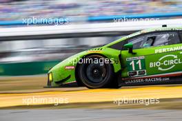 11 GRT Grasser Racing Team, Lamborghini Huracan GT3, Rolf Ineichen, Mirko Bortolotti, Franck Perera, Rik Breukers. 25-28.01.2018 IMSA Weathertech Series Rolex 24 Hrs of Daytona, Daytona International Speedway