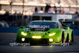 11 GRT Grasser Racing Team, Lamborghini Huracan GT3, Rolf Ineichen, Mirko Bortolotti, Franck Perera, Rik Breukers. 5-28.01.2018 IMSA Weathertech Series Rolex 24 Hrs of Daytona, Daytona International Speedway