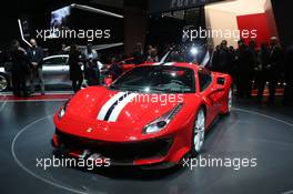Ferrari 488 Pista 06-07.03.2018. Geneva International Motor Show, Geneva, Switzerland.