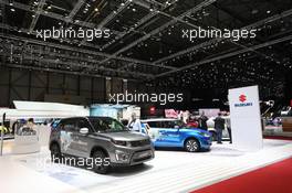 Suzuki Stand 06-07.03.2018. Geneva International Motor Show, Geneva, Switzerland.