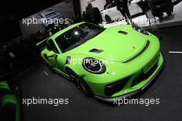 Porsche 911 GT3 RS 06-07.03.2018. Geneva International Motor Show, Geneva, Switzerland.