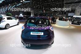 Renault Zoe 06-07.03.2018. Geneva International Motor Show, Geneva, Switzerland.