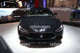 Maserati Ghibli Nerissimo ed 06-07.03.2018. Geneva International Motor Show, Geneva, Switzerland.