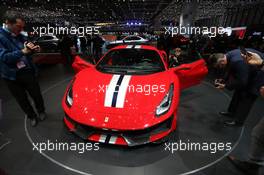 Ferrari 488 Pista 06-07.03.2018. Geneva International Motor Show, Geneva, Switzerland.