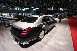 Mercedes Maybach S Class 06-07.03.2018. Geneva International Motor Show, Geneva, Switzerland.