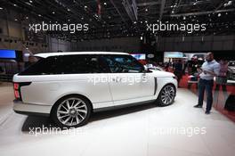 Range Rover SV CoupÃ¨ 06-07.03.2018. Geneva International Motor Show, Geneva, Switzerland.